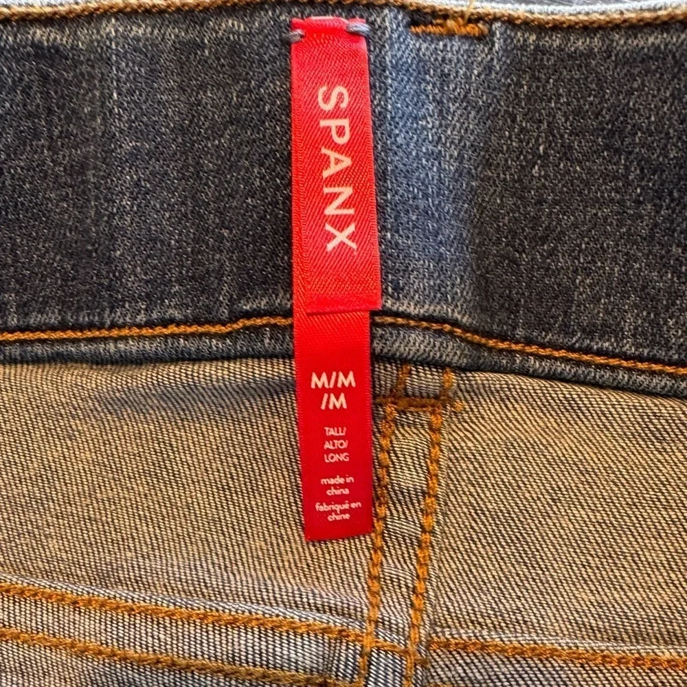 SPANX Straight Leg Jean Vintage Indigo Women’s Size Medium Tall - Picture 9 of 11